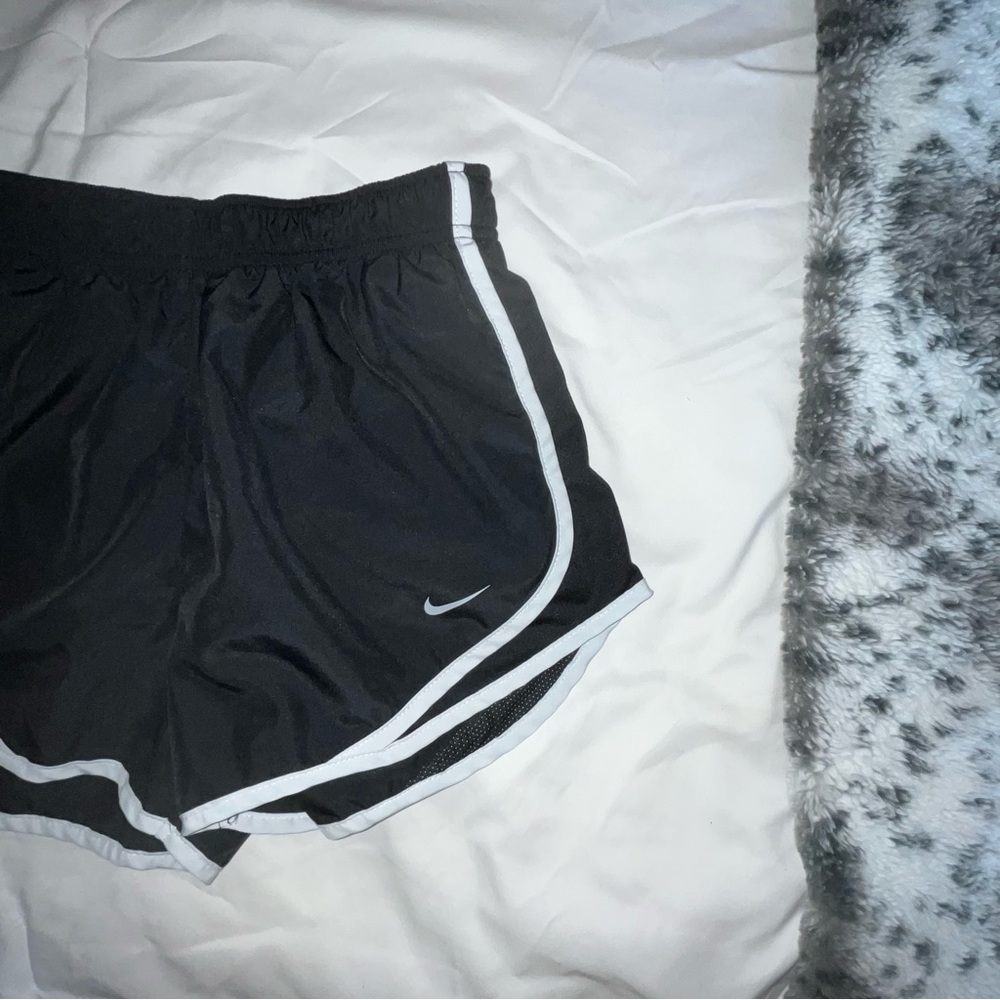 nike black dri-fit running shorts